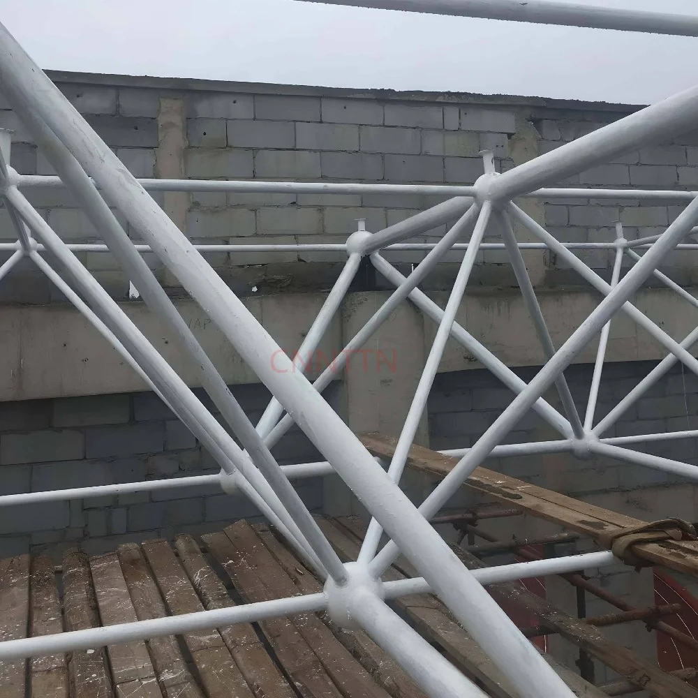 Roof-frame assembly in progress. Image from the supplied site archive; project identity is not documented here.